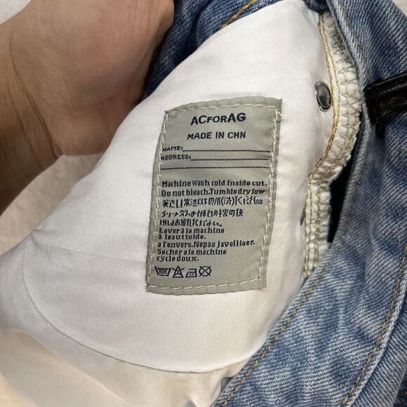 Denim X AC For AG Wang Shorts Women’s Sz XL Cutoff Blue NWT - Picture 8 of 8